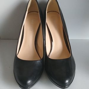 Nine West Leather 4 inch heels black